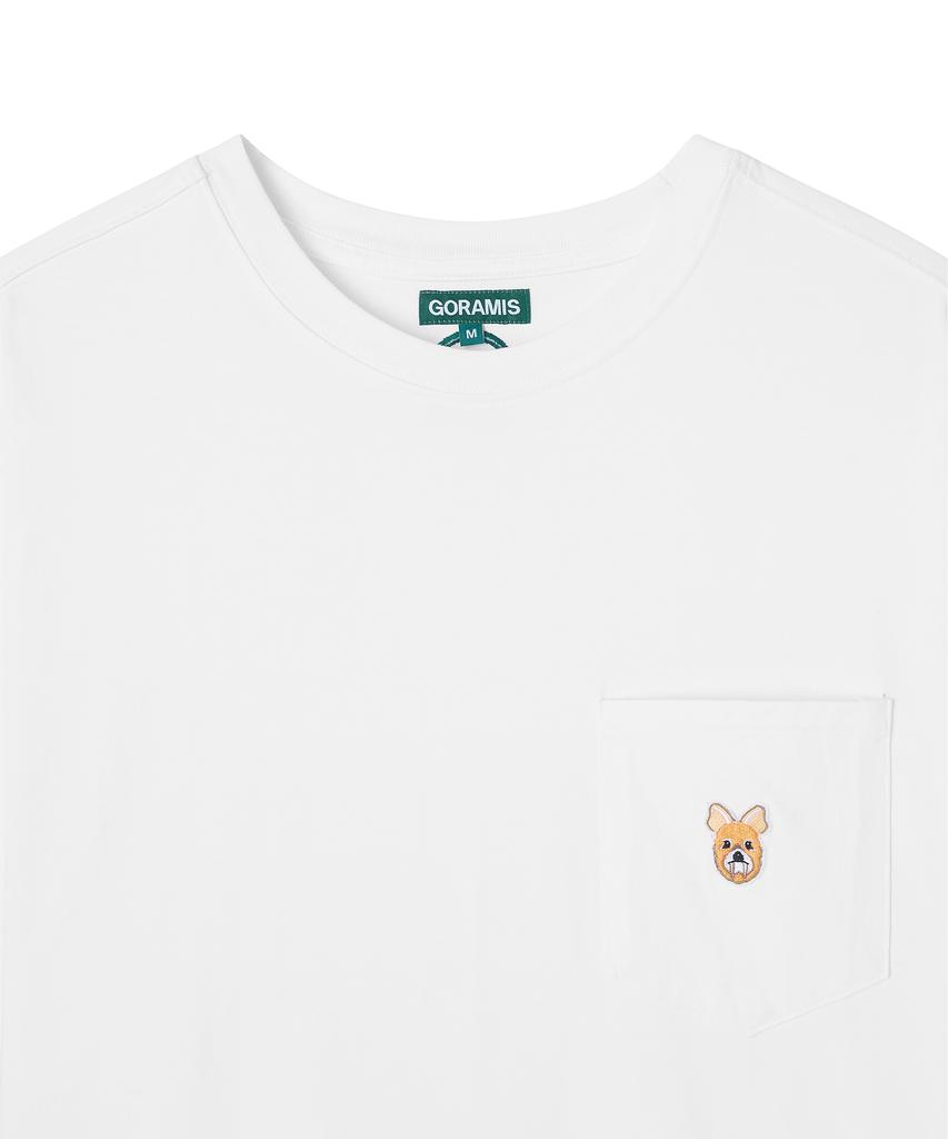 GORAMIS Pocket Goramis Face Short Sleeve T-Shirt [White]