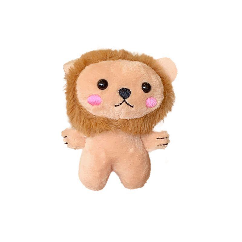 New Lion Children's Toy Plush Keychain Dolls Pendant Clothing Backpack Accessories Stand