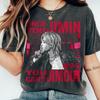 2026 Новая футболка унисекс BTS Jimin Arirang K-pop бой-бэнд Летний тур Оверсайз Хлопок Мода Мужская Женская Уличная одежда Рубашка