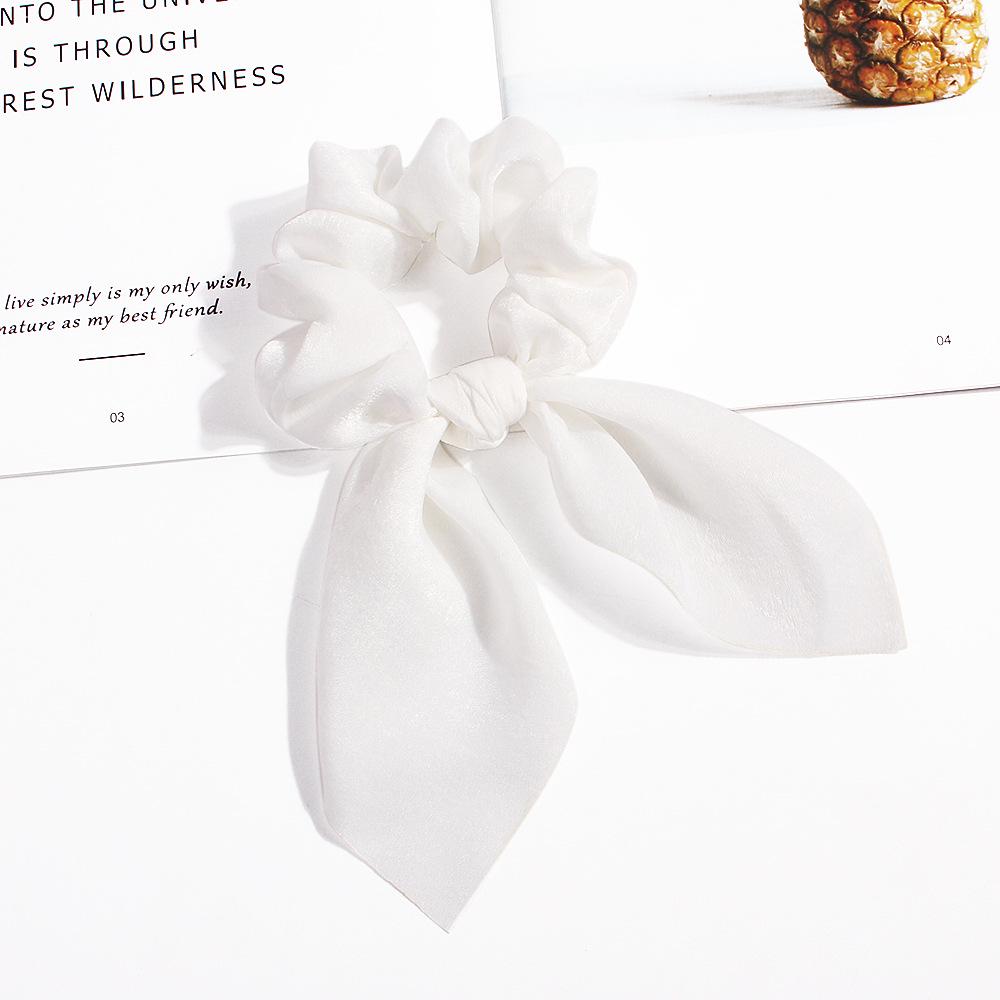 Леопардовая эластичная резинка для волос с бантом Женская однотонная резинка для волос Девичья резинка для волос Держатель для хвостика Повязка на голову Веревка для волос Аксессуары для волос