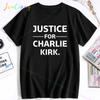 Freedom Charlie Kirk Tshirt Loose Casual FemaleMale Tshirts Unisex Streetwear Protest American Fashion Unisex T Shirts