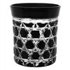 Edo Kiriko by Kawai Sarazo, Mini Vintage Glass, Hexagonal Kagome Pattern, Black, 1755-55BK
