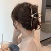 Инс простой и модный дизайн большая жемчужная заколка нишевая личность тренд диск для волос заколка-краб темпераментные аксессуары для волос