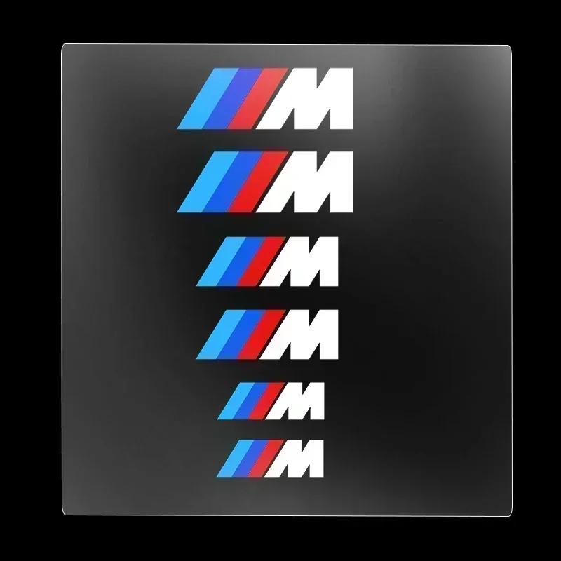 1set Car Brake Caliper Badge Emblem Stickers Auto Gadget For Bmw M X1 X3 X5 X6 E30 E90 M3 E84 E83 F25 E91 E60 F15 F16 E70 F30 Z4i1