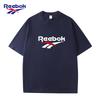Reebok Летние женские футболки 2026 года, новый дизайн, высокое качество, хлопок, круглый вырез