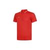 Li Ning Plain Collar Pullover Short Sleeve Polo Men Tops Red APLT077-6