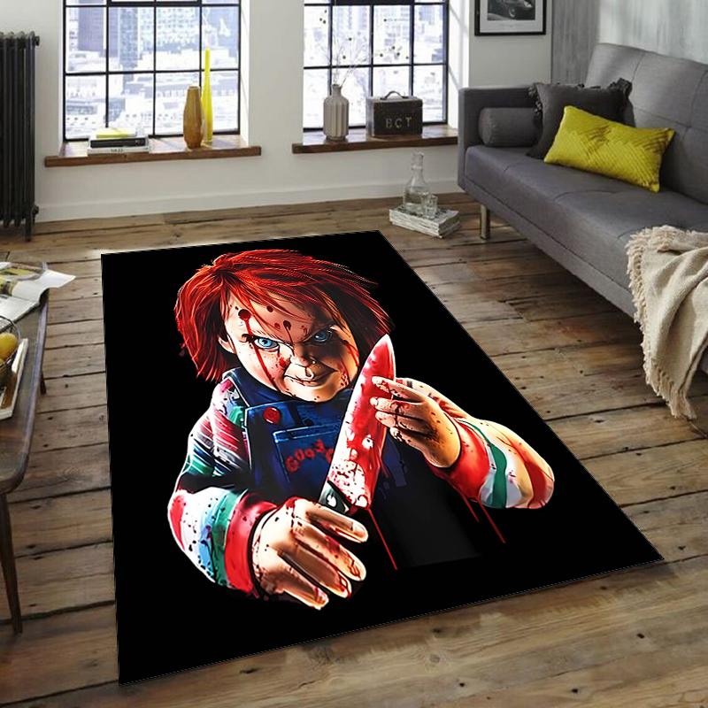 1 шт. Ковер с дизайном Chucky2 - Нескользящий, Мягкий и Уютный Коврик для Гостиной, Спальни, Офиса - Декоративный Ковер для Помещения/Улицы