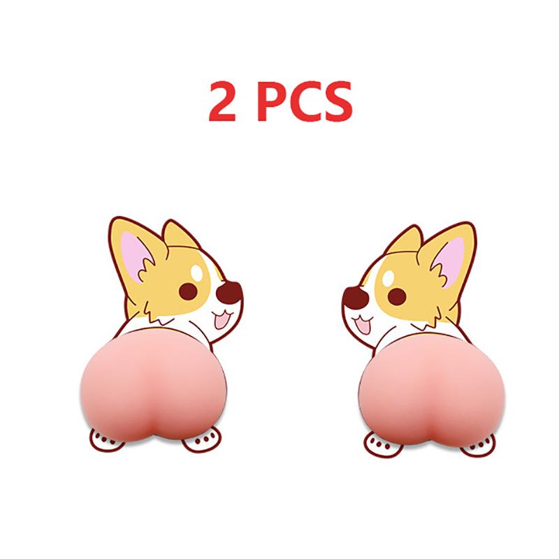 Door Anti-Collision Tape 3D Silicone Sticker Cute Cartoon Sticker For Door Stops Car Phone Case Anti-Hit