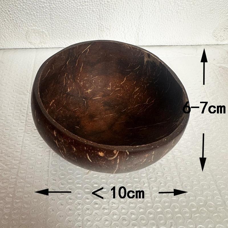 Coconut shell bowl, natural, Hainan, creative, Vietnamese old coconut shell bowl spoon set, dried fruit candle bowl