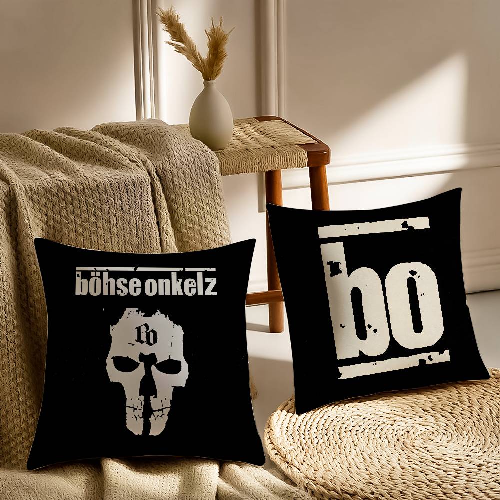Music B-Bohse Onkelz-MT Band Pillow Case Printed Brushed Fleece Pillow Baby Skin-Touch Eco-Friendly Dye-Sublimat
