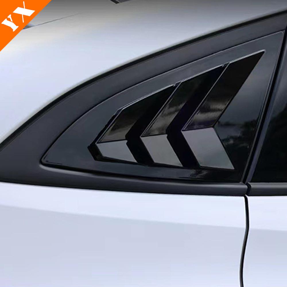 Аксессуары для Changan UNIV UNI-V 2023-2024, задний спойлер автомобиля, крыло, боковое окно, треугольная накладка, накладка из АБС-пластика, карбоновый черный