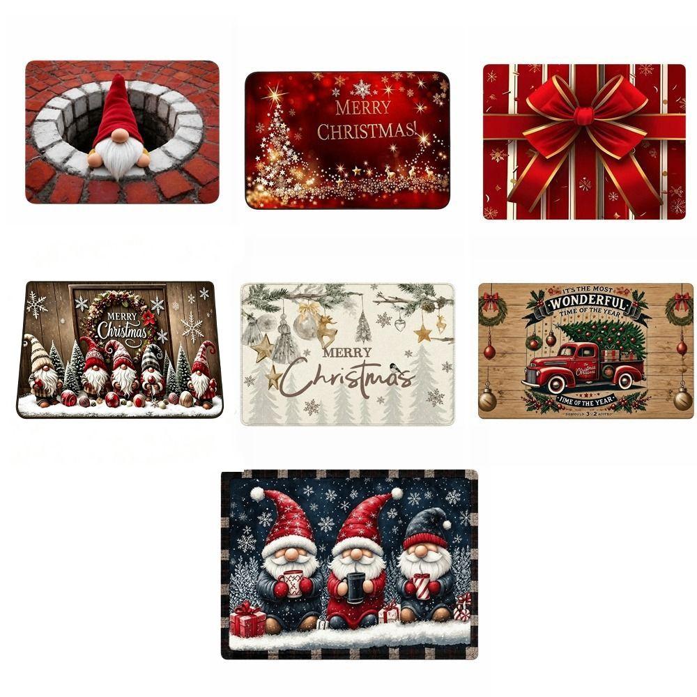 Durable Door Mat Non Slip Hallway Carpet Festive Floor Rug Hallways