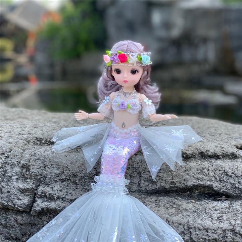 45 см Детская кукла Bjd с подвижными суставами, игрушка-русалка для плавания