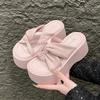 Fashion 8CM NEW Casual Wedge Slippers for Women Summer Non Slip Platform Sandals Woman Open Toe Comfortable Female Chunky Beach Slippers