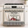 Amazon Patchwork Floral Oven Skirt Curtains, Soft Striped Stove Curtain Lace-Up, Tie Dishwasher Decor