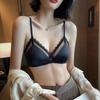 Французский стиль тонкий стиль бюстгальтер для женщин удобный и без косточек сексуальное кружевное треугольное нижнее белье не оттопыривающийся бюстгальтер для лета
