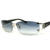 Domestic genuine product Police sunglasses men SPLC60J 579L 59 case UV cut rimless two-point Japan model 2021 oval titanium combination frame shiny