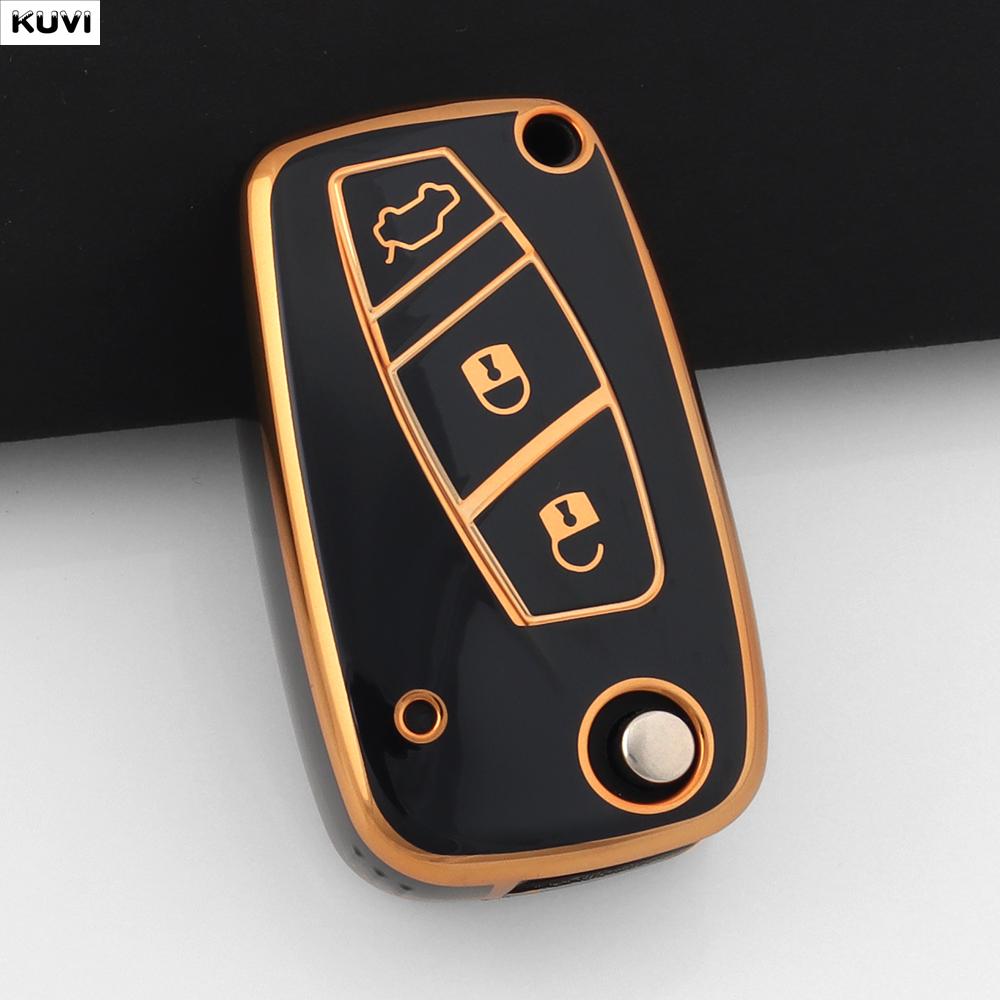 НОВЫЙ Розовый ТПУ Чехол для Ключа Автомобиля Для FIAT 500 Panda Idea Stilo Ducato Punto Bravo Grande Minibus Doblo Защищенный Брелок Аксессуары