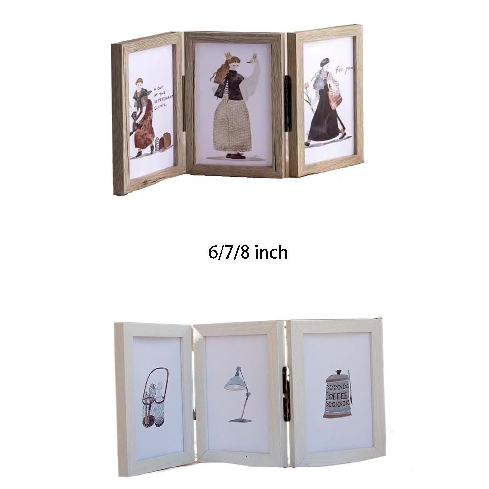 Creative Photo Frame Stand Folding DIY Display Frame Desktop Decoration Photo Albums Office