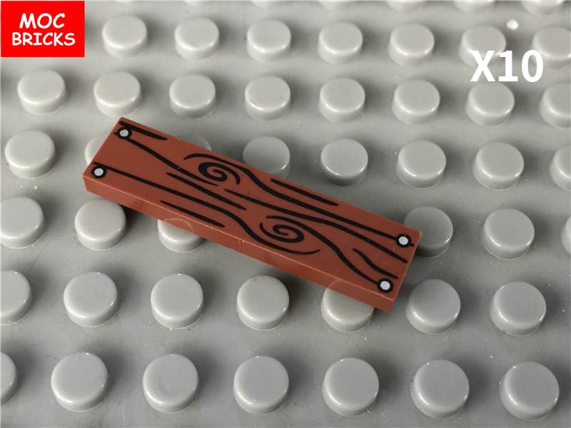 MOC Bricks DIY Printed Tile 1x1 1x2 2x2 2x3 1x4 Solar Panel Gauge Map Compass Assembled Building Block Accessories Kids Toy Gift