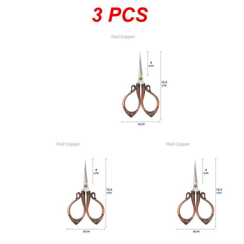 Stainless Steel Vintage Scissors Sewing Fabric Cutter Embroidery Scissors Tailor Scissor Scissor Household Sewing Accessories