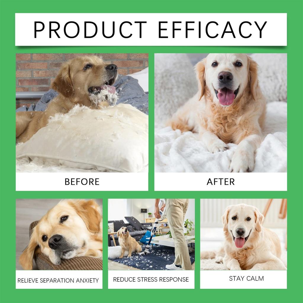Набор успокаивающих диффузоров для собак и щенков, снятие тревоги разлуки и успокаивающие заглушки для домашних животных, антистресс для борьбы с тревогой, агрессией 45 мл