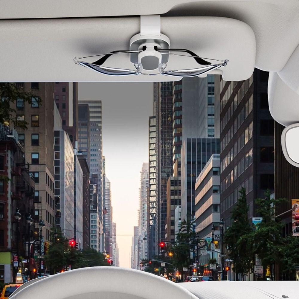Clip-on Eyeglass Hanger Press Car Visor Accessory Universal Auto Sunglasses Holder  Card