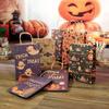 Kraft Paper Halloween Tote Bag Pumpkin Ghost Castle Retro Bag Candy Snack Packaging Gift Bag