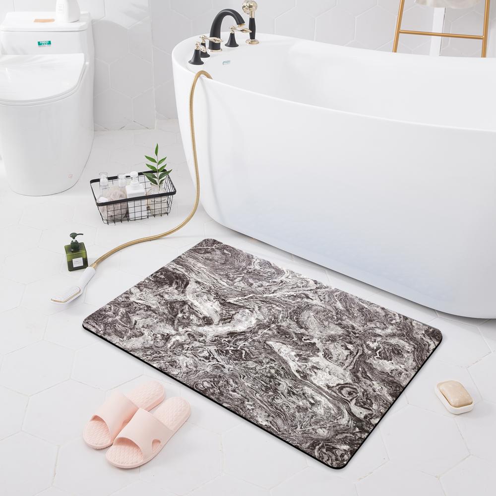 Absorbent Non-slip Mat Door Mat Bathroom Toilet Floor Shower Room Bathtub Rug Modern Kitchen Rug