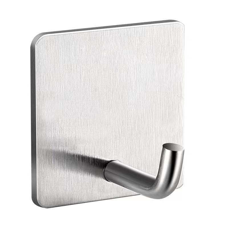 1pc Stainless Steel Wall Hook Wall Mounted Towel Rack Multipurpose Hanger For Towel Clothes Coat Key Bathroom Accessories