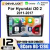 2 Din Android 12 Car Radio For Hyundai I30 II 2 GD 2011 - 2017 Multimedia Video Player GPS 4G Carplay Auto Stereo DVD Head Unit