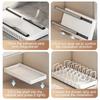 NEW Kitchen Multifunctional Organizer - Pull-Out for Pots/Pans, Sliding Lid Holder, Spice Rack & Dish Drying Racks Drawer