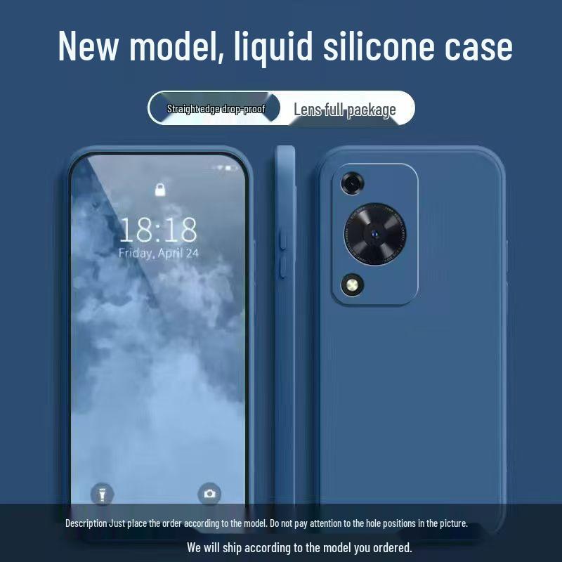 Силиконовый чехол Huawei Enjoy 70s, однотонный - Жидкий, Полное покрытие, Защита от падений, Мягкий край.