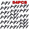 18-54PCS Windscreen Washer Joiner Pipe Connector T Piece Straight 3 Way Y Piece Air Fuel Water Petrol Wiper Washer Nozzle Hose