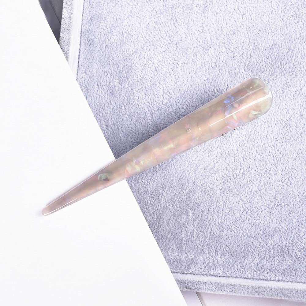 Women Barrette Long Stick Metal Hairgrips Non-Slip Large Alligator Hair Clips Acetic Acid Hairpin