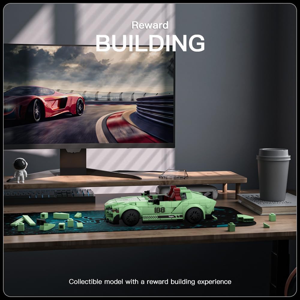 MOULD KING Speed Champion  T.Supra Supercar 27046 Building Set Toy Collectible Model Car Block Children's Gift 8+(348 Pieces)
