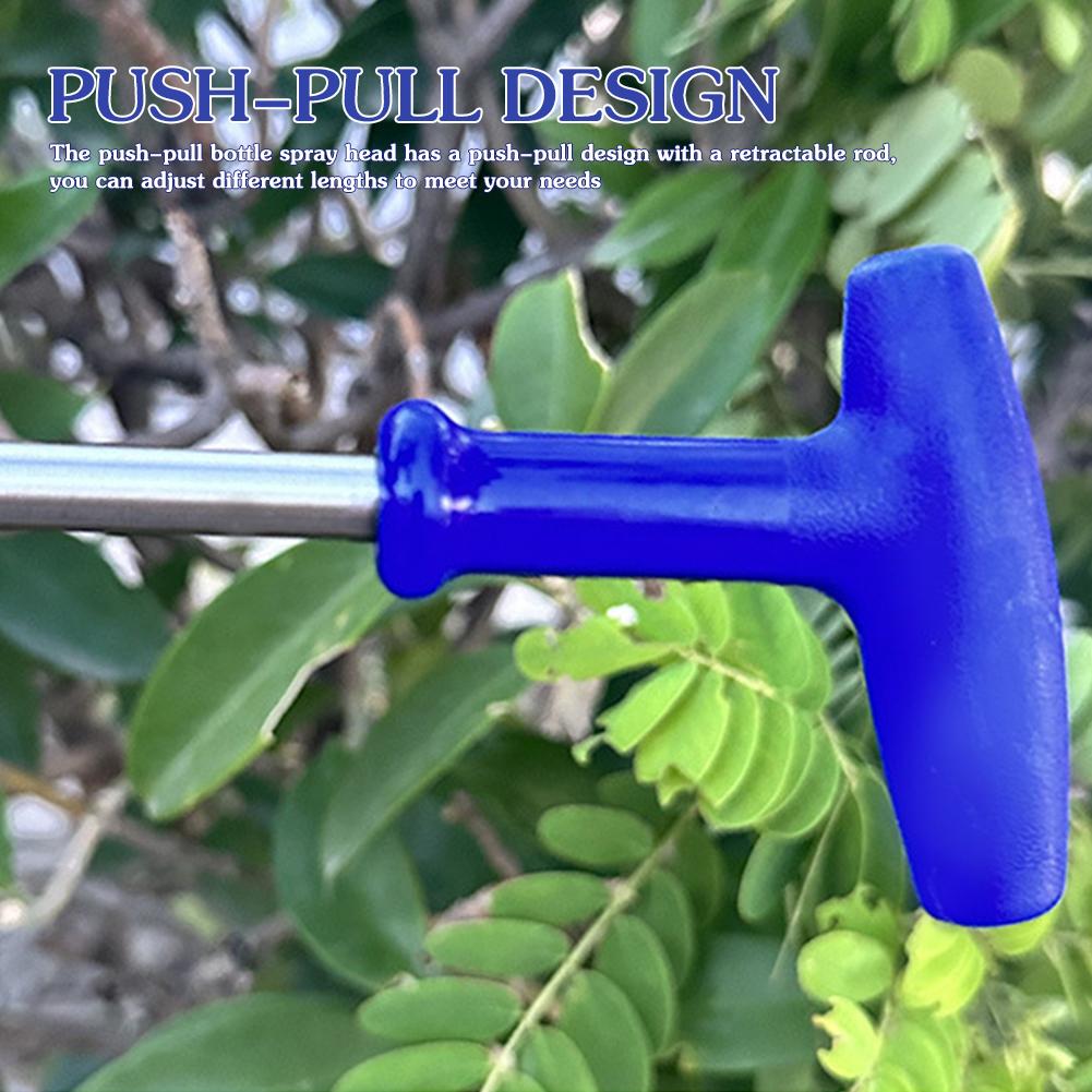 Double/Single Head Reciprocating Spray Push-Pull Bottle Copper Pump Spray Head With Retractable Rod Manual Sprayer