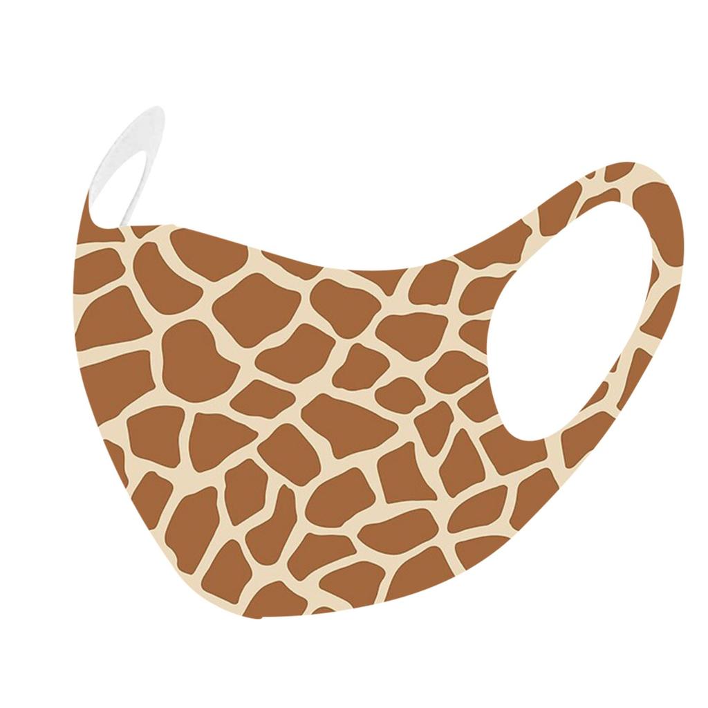 1PC Adult Printed Ice Silk Mask To Against Dusts And Haze Mask