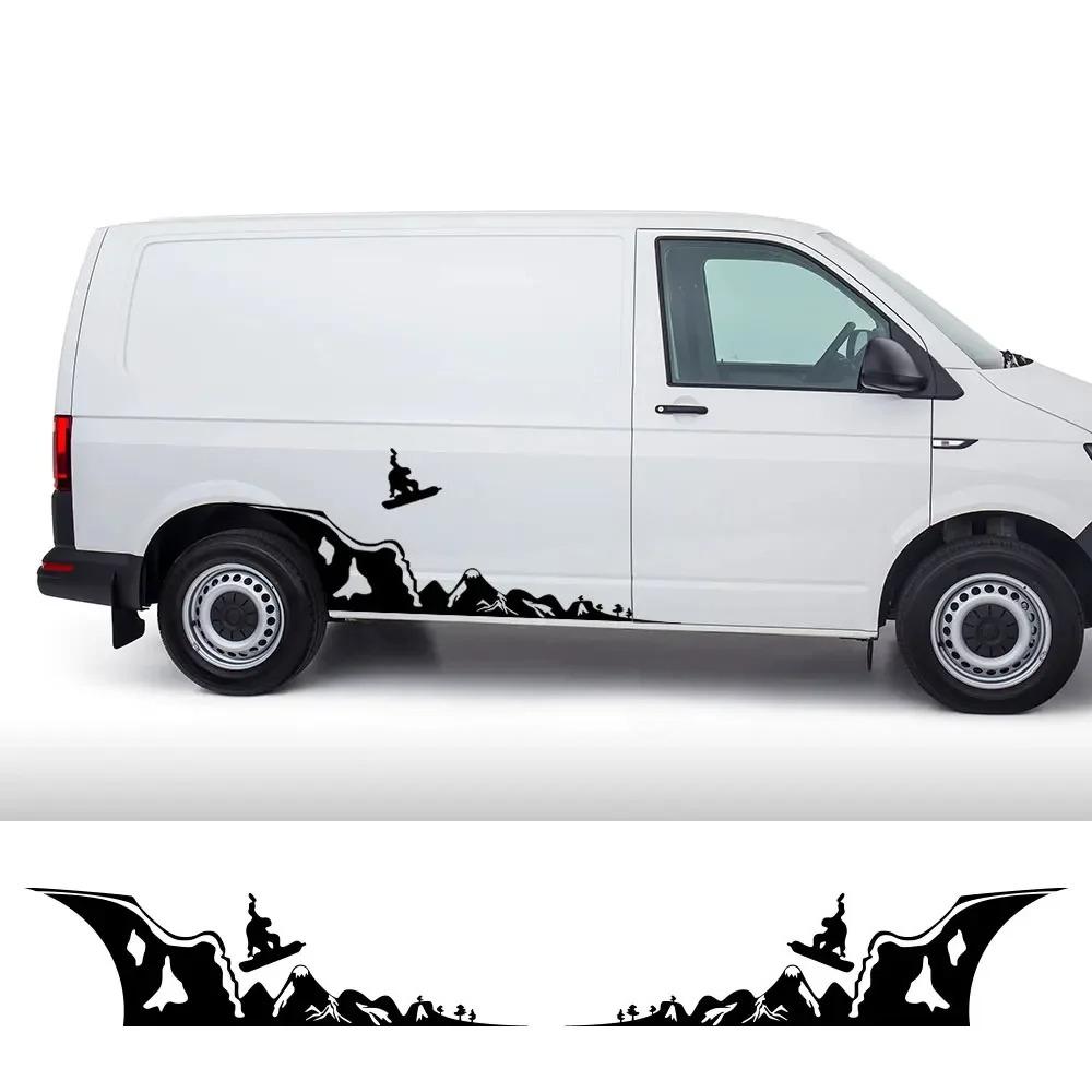 Car Stickers For Volkswagen VW Caravelle Multivan California Transporter T3 T4 T5 T6 Camper Van Vinyl Decals Auto Accessories