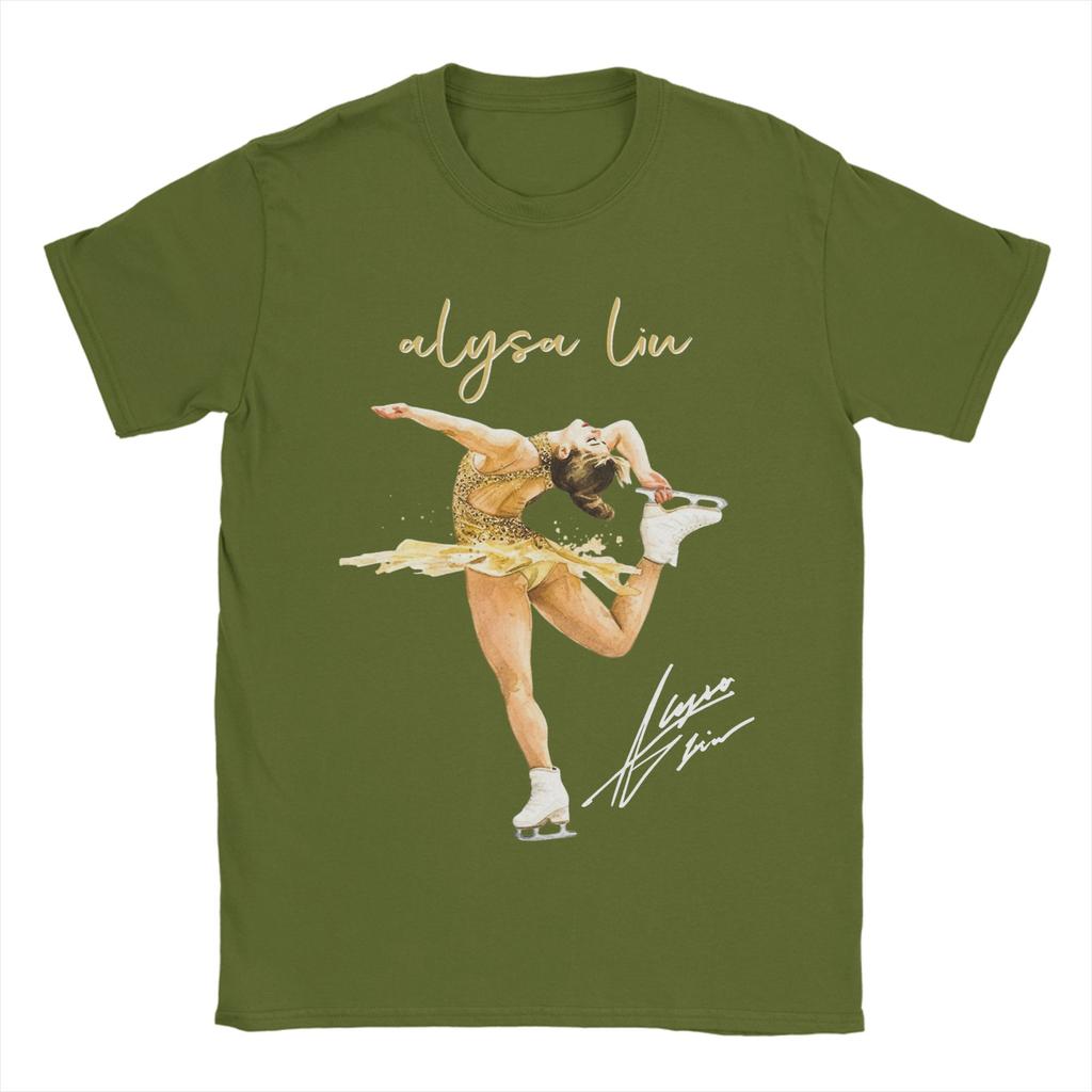 Unisex TShirt Alysa Liu Usa Skating Humorous Cotton Tee Shirt Short Sleeve T Shirt Crewneck Clothes New Arrival