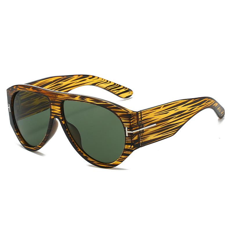 Ретро Оверсайз Авиаторы Женские Мужские Модные Очки с Большой Оправой Мужские Женские Винтажные Роскошные Брендовые Солнцезащитные Очки UV400