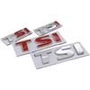 Metal TSI Car Body Side Emblem Rear Trunk Badge Sticker for Volkswagen VW Touareg Tiguan Polo Vento Golf Passat Jetta Sagitar