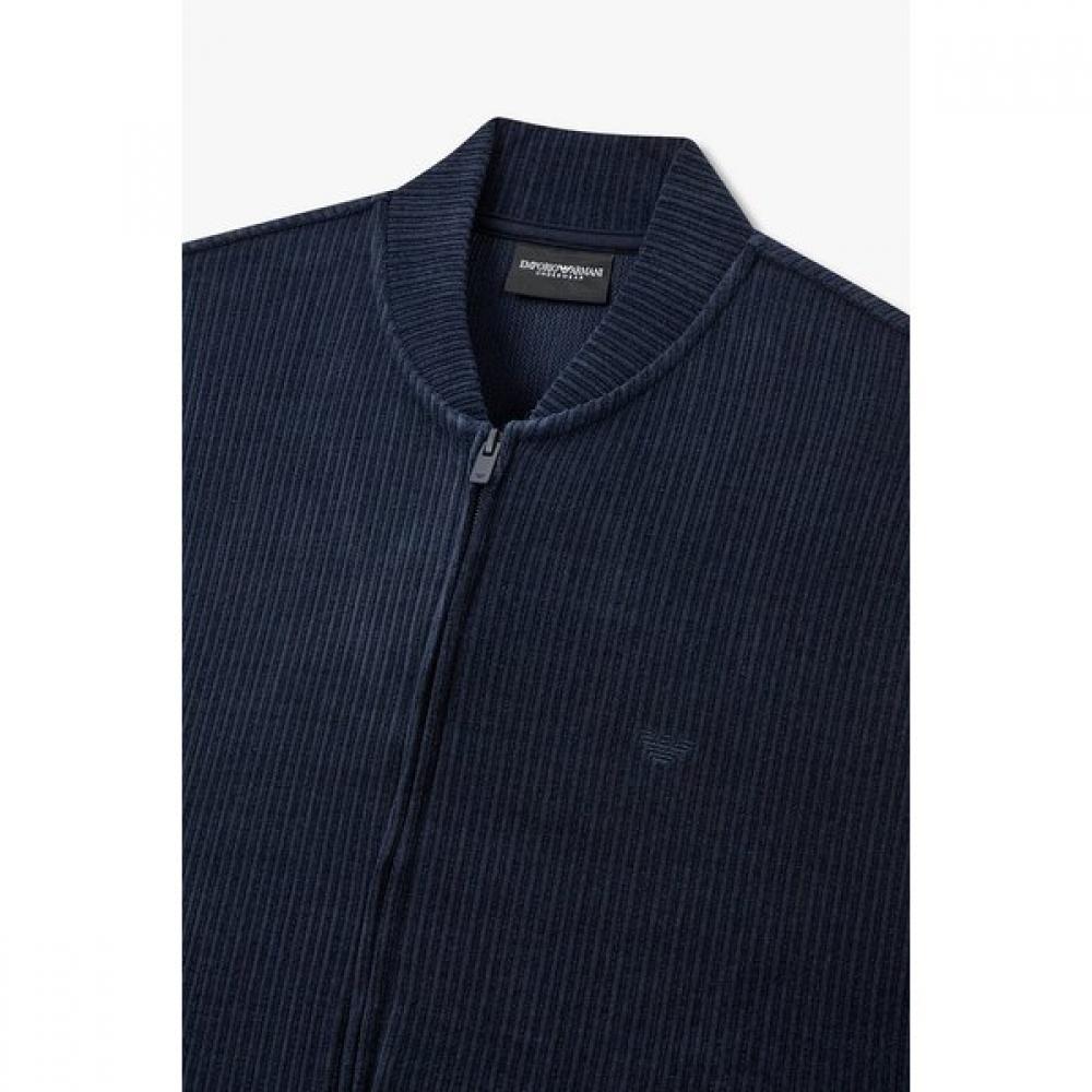 Emporio Armani Мужская вельветовая куртка на молнии для отдыха 0815338006