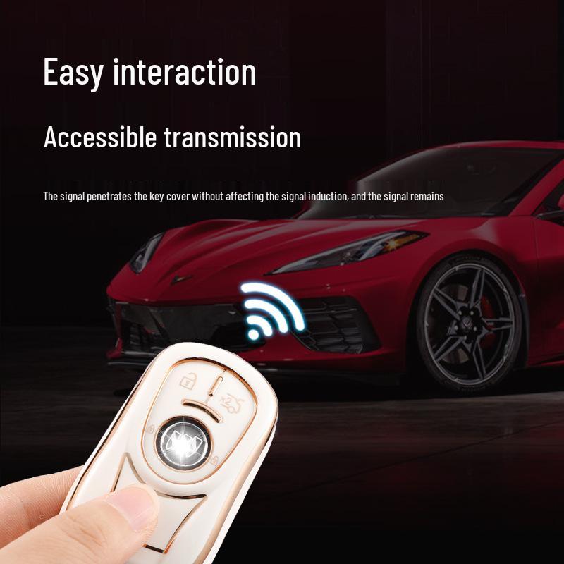Чехол для ключа Buick Envision для Encore GX, Regal, LaCrosse, GL68 - Декоративный чехол-сумка для автомобиля с пряжкой