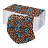 50PCS Adult Leopard Print Plus Butterfly Three-Layer Disposable Protective Mask