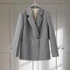 Женское пальто с карманом на лацкане, свободная женская куртка с застежкой на талии, 2025, модная повседневная одежда на одну пуговицу, весна-осень, для офисных леди, для поездок на работу