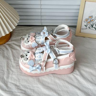 Модная одинарная обувь Модная платформа Новые универсальные туфли Мэри Джейн из кожи для девочек