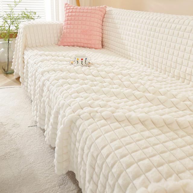 Супер мягкий плед с имитацией кроличьего меха, чехол для дивана, полотенце, 1/2/3/4/5 местный плюшевый диван, одеяло, чехол для дивана для детей, собак