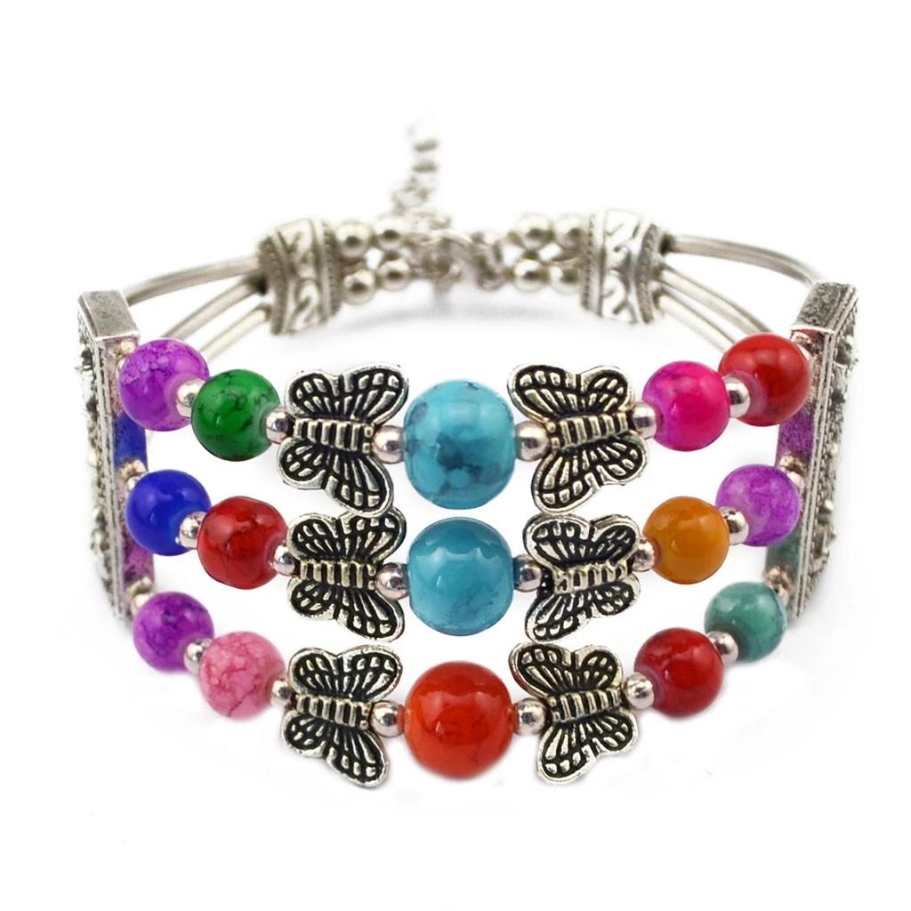 Bohemian Coin Charm Slave Bracelets For Women Vintage Silver Color Bracelet Gypsy Ethnic Tribal Festival Indian Jewelry Turkish