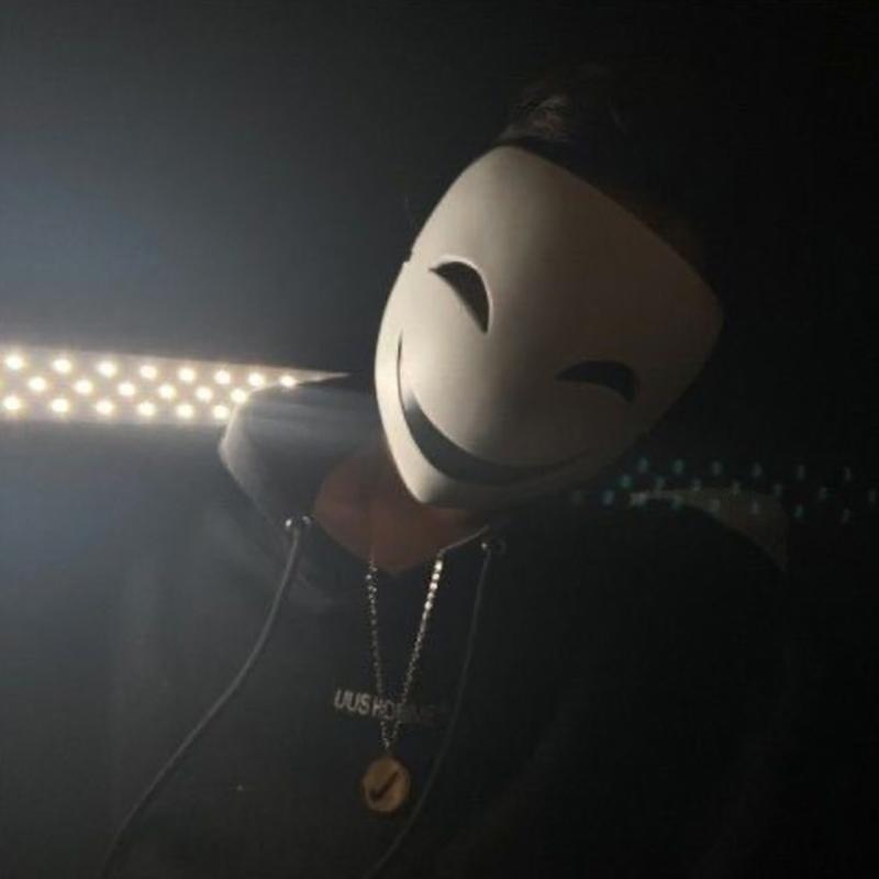 Аниме Черная Пуля Хируко Белая Маска Шлем Косплей Костюм Реквизит Подарок на Хэллоуин